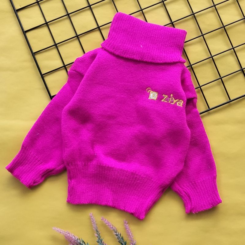 korean style sweater rajut bayi 5-15 bln model turtleneck