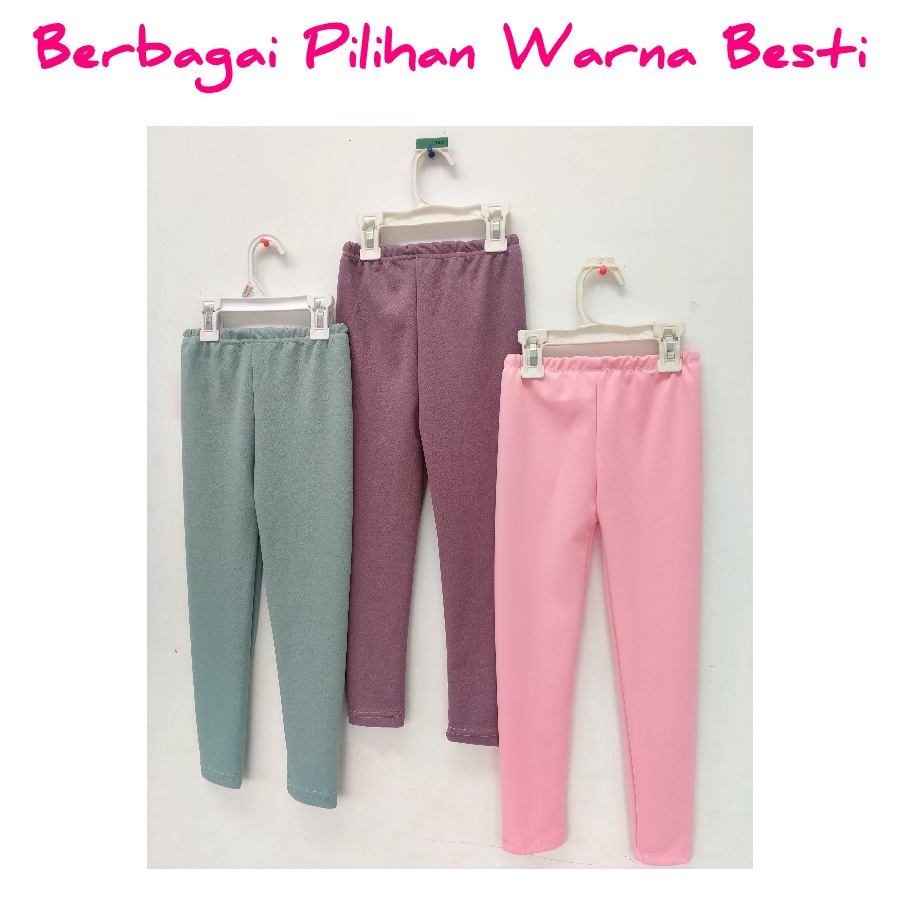 Celana Lejing Panjang Anak Perempuan Spandex Premium Usia Bayi Sampai 13 Tahun - Legging Anak Warna Polos - Celana Legging Anak Premium - Lejing Hitam Anak - Lejing Putih Anak - Lejing Polos - Celana Lejing Anak Termurah