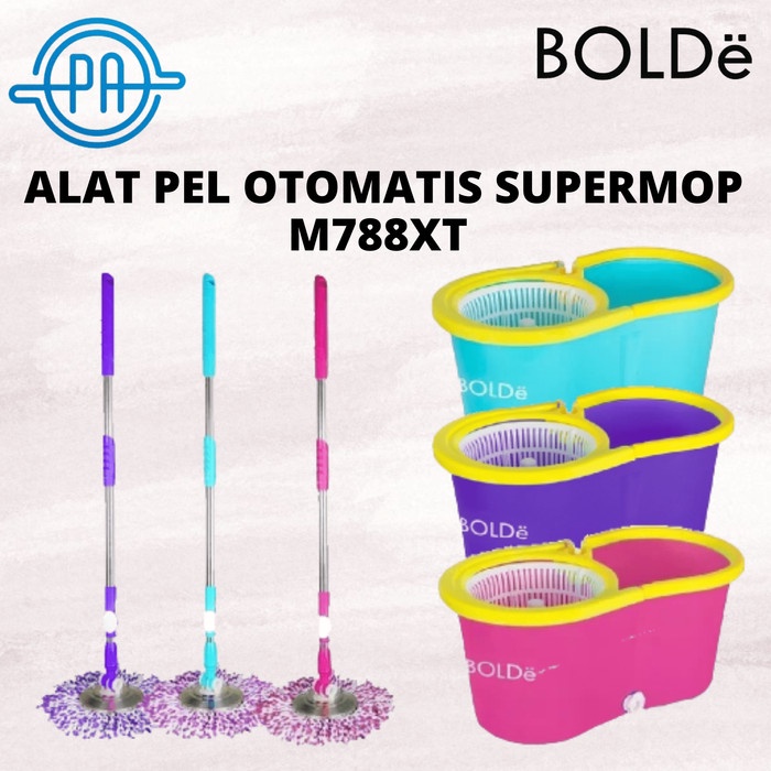 ALAT PEL OTOMATIS SUPER MOP BOLDE + BOTOL PEWANGI BOLDE M788XT M 788 X