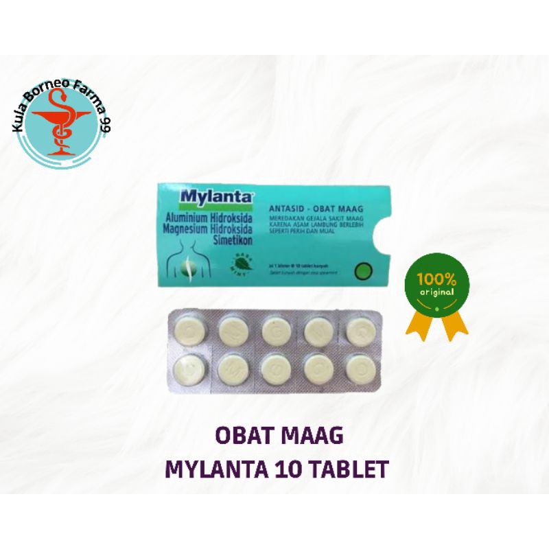 Mylanta tablet 1 blister isi 10 tablet