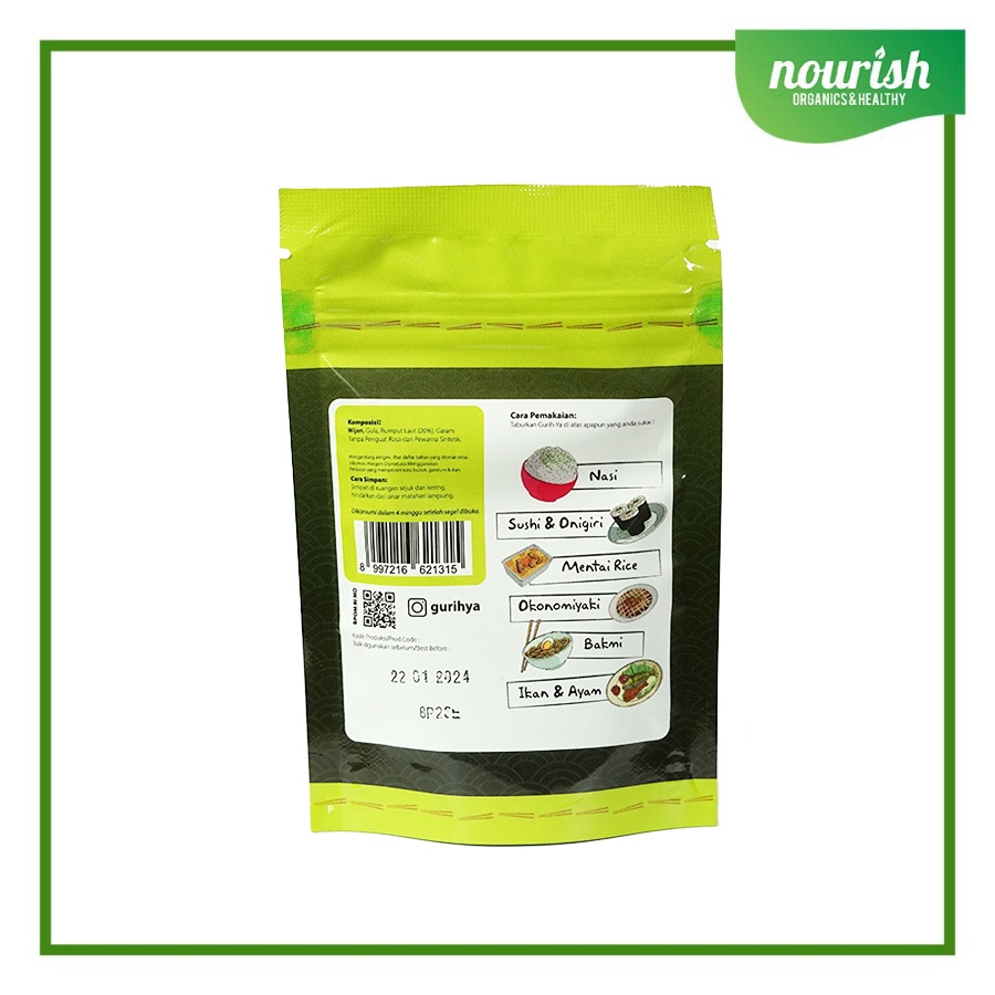 Gurih-Ya Original Seaweed Pouch 25gr
