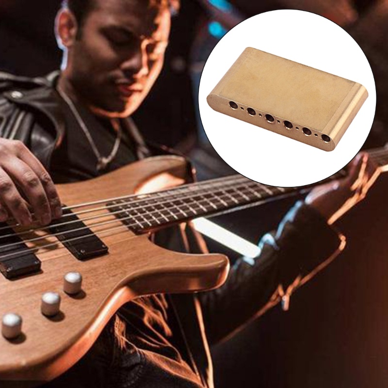 Aksesoris Blok Tremolo Bridge Bahan Kuningan Ukuran 74mm Untuk Gitar