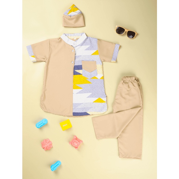 Baju Koko Anak - Setelan Koko Turki Anak Kombinasi 1 - 8 Thn