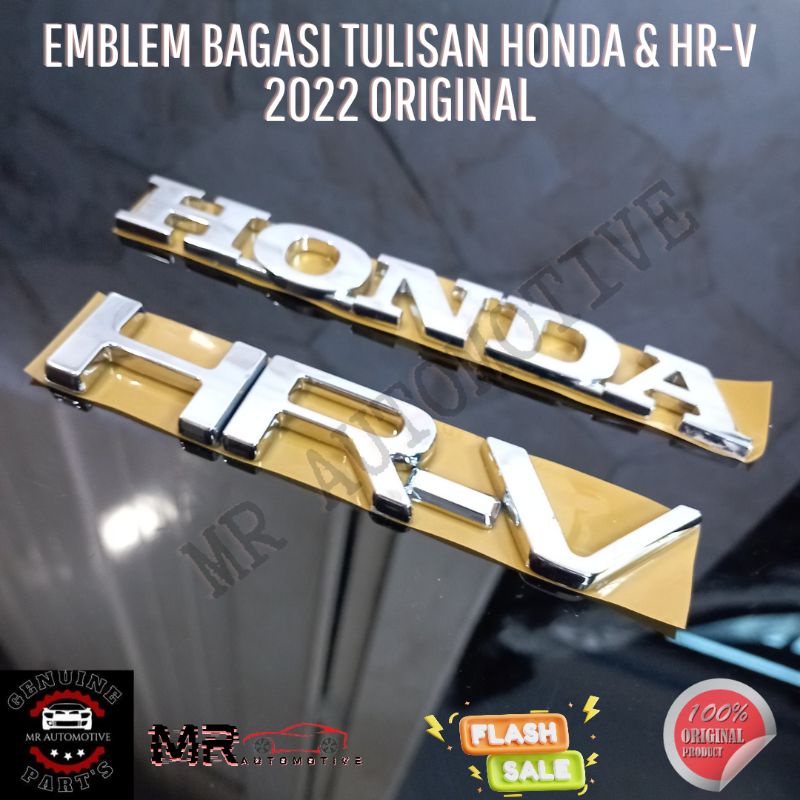 Emblem Tulisan Honda & HRV 2022 Original