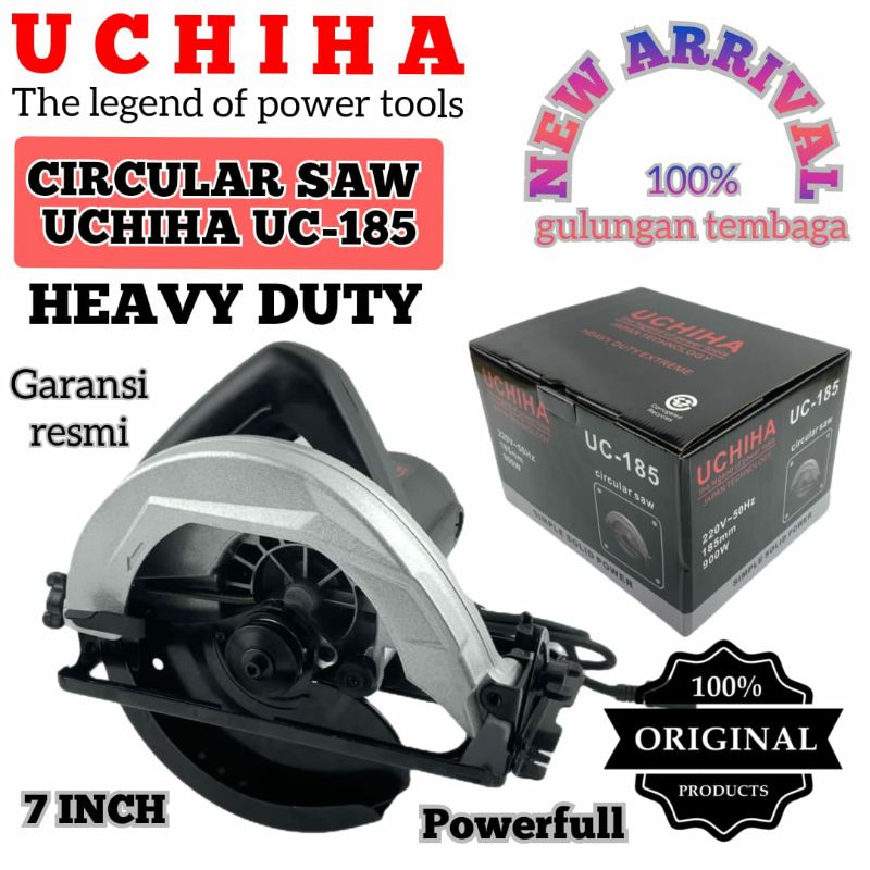 Mesin Circular Saw Circle Gergaji kayu UCHIHA Type UC-185 7inc 24T Japan Teknologi terlaris ori terb