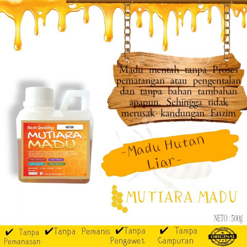 

MADU MURNI/MENTAH HUTAN 500G | RAW HONEY