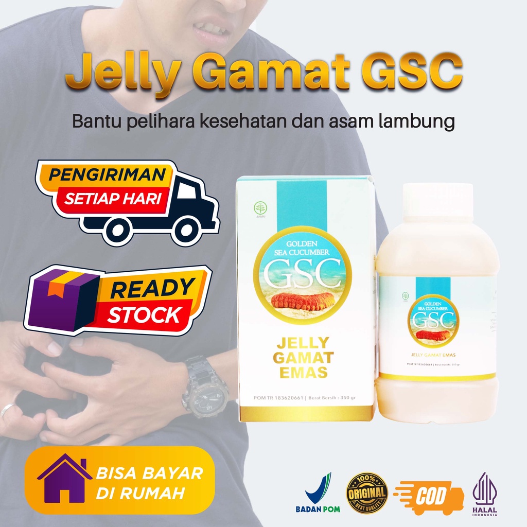 JELLY GAMAT GSC HERBAL SUPLEMEN HALAL SUDAH TERDAFTAR BPOM