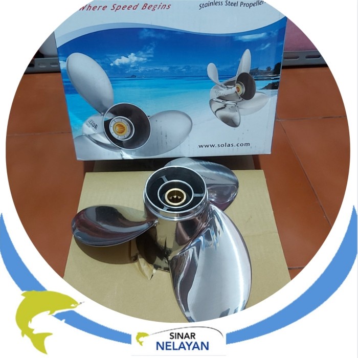 Propeller Solas mesin tempel Tohatsu 30pk stainless steel