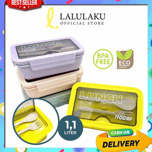 Kotak Makan Plus Penny Makanan Tk Vintage Anak G6J4 Plastik Portable Korea Tupperware Sekat Set Anti