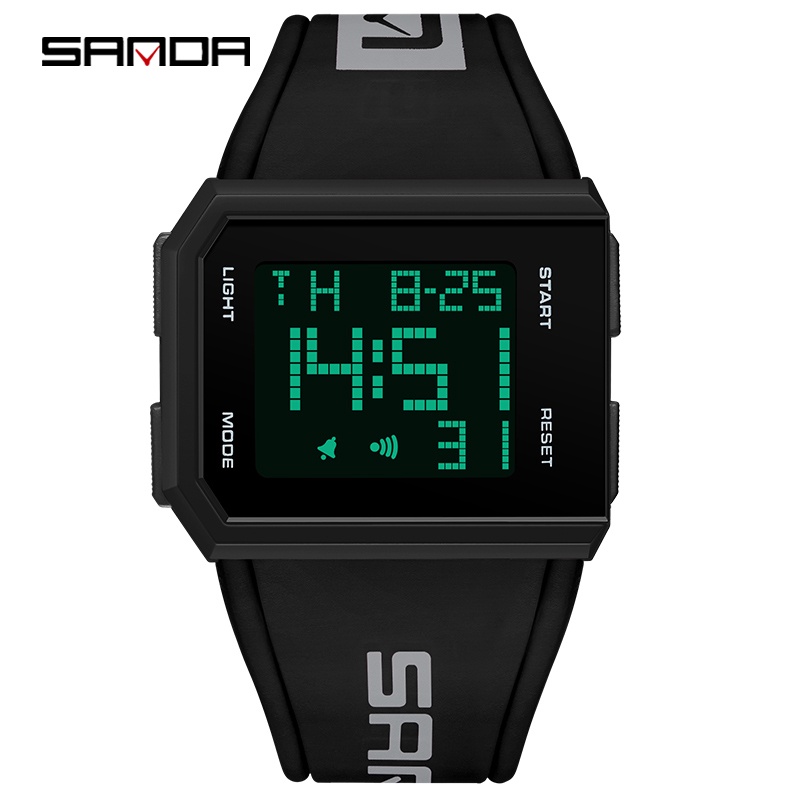 SANDA 9003 Jam Tangan Pria Digital EL Backlight Sport Watch Anti Air WATCHKITE WKOS