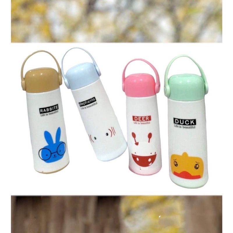 Botol Animal Tali Karet - Botol Lucu unik - Botol air minum anak