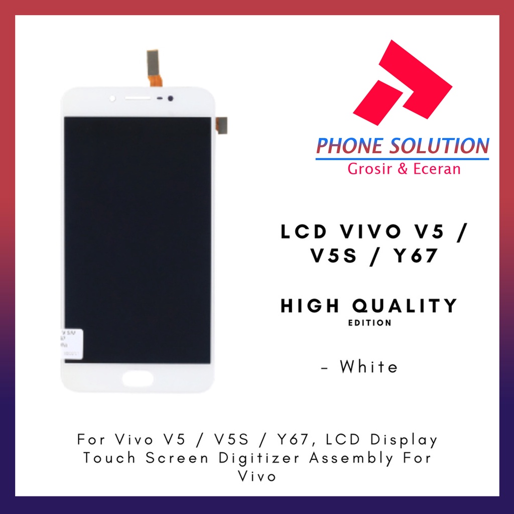 LCD Vivo V5 LCD Vivo V5s LCD Vivo Y67 ORIGINAL 100% Fullset Touchscreen // Supplier LCD Vivo - Garansi 1 Bulan