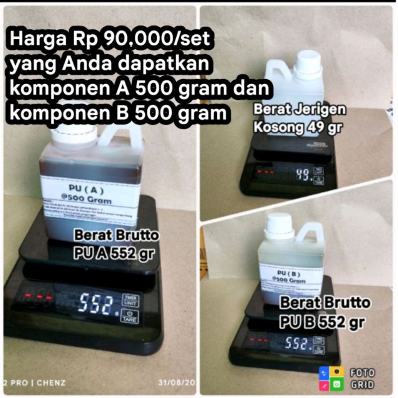 Polyurethane foam A B 500 gram