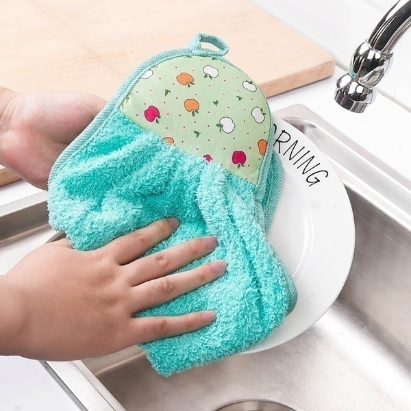 Lap Tangan Handuk microfiber Hand Towel Gantung Kain Lap Serbet pengering tangan basah di dapur kamar mandi wastafel tempat cuci piring rapi mudah menyerap | GROSIRXPRESS