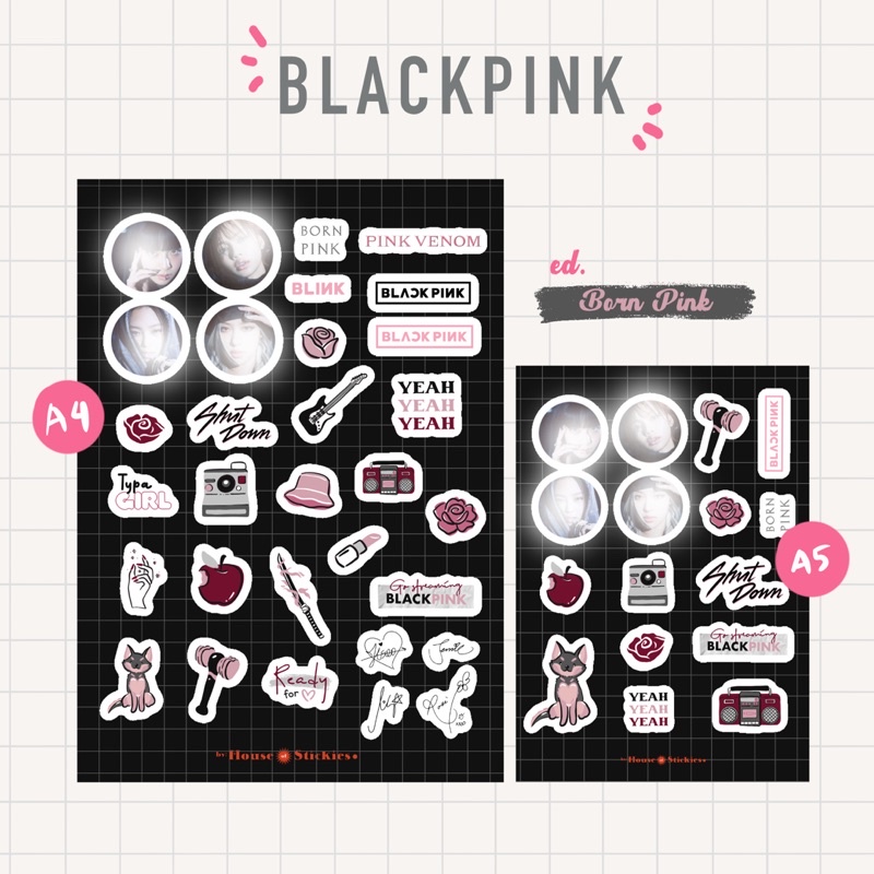 BLACKPINK Born Pink Unofficial Sticker (Fanmade)