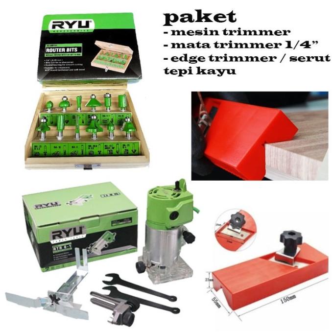 PH749 MURAH Paket Tukang Kayu Mesin Profil router Trimmer Kayu 6mm 1 4