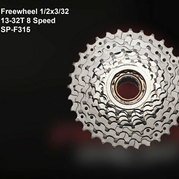 sprocket gear gir tumpuk sepeda 8 speed drat ulir 13-32t pacific f315