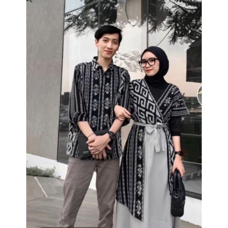 Baju tenun couple, baju tenun, couple tenun, baju kondangan, baju prewedding, couple kondangan