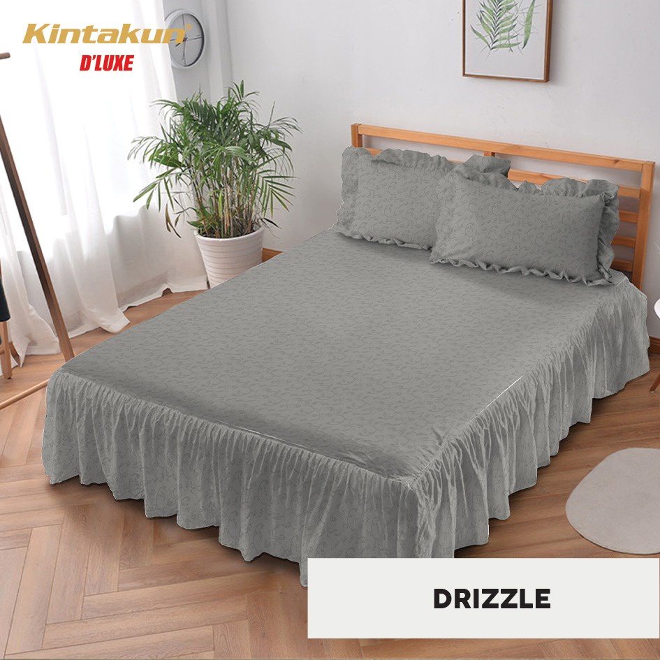 (NEW LIMITED) KINTAKUN - Sprei Seprai Sprey Sepray Rumbai Rumbay Rempel Polos Emboss KINTAKUN DELUXE