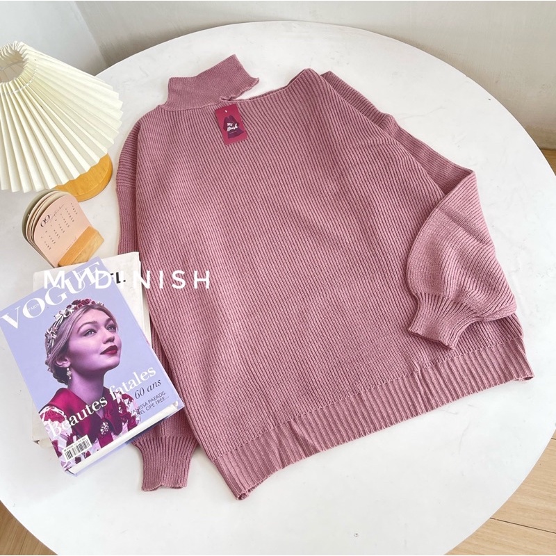 Syahnaz Turtle Neck Blouse - Atasan Blouse Wanita