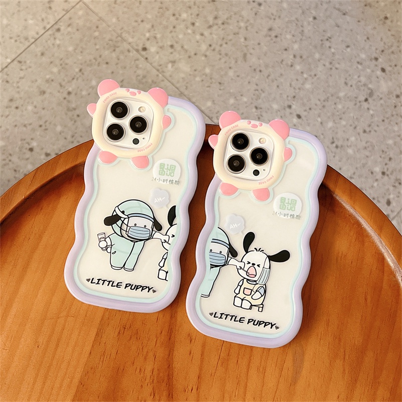 Casing iPhone 14 13 12 11 Pro Max X Xr Xs Max 7 8 6 6s Plus Motif Kartun Anjing Lucu