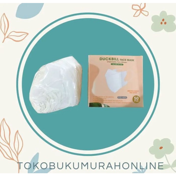 

MASKER DUCKBILL NON-MEDIS Y&B CARE 3PLY ISI 50PCS PUTIH