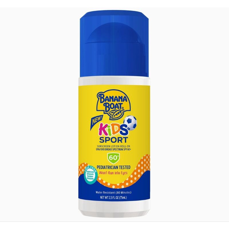 Banana Boat Kids Sport Roll-On Sunscreen Lotion SPF 60+, 75 ML