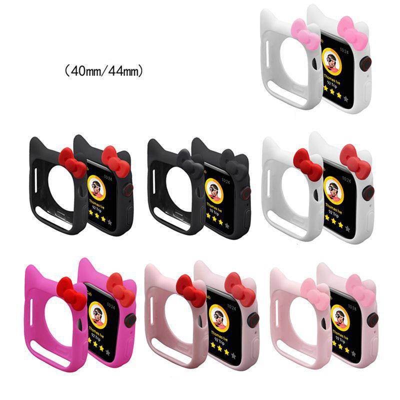 Case Pelindung Apple Watch Seri 6 4 3 2 1 5 iWatch 40MM 44MM 38MM 42MM Motif Kartun Hello Kitty