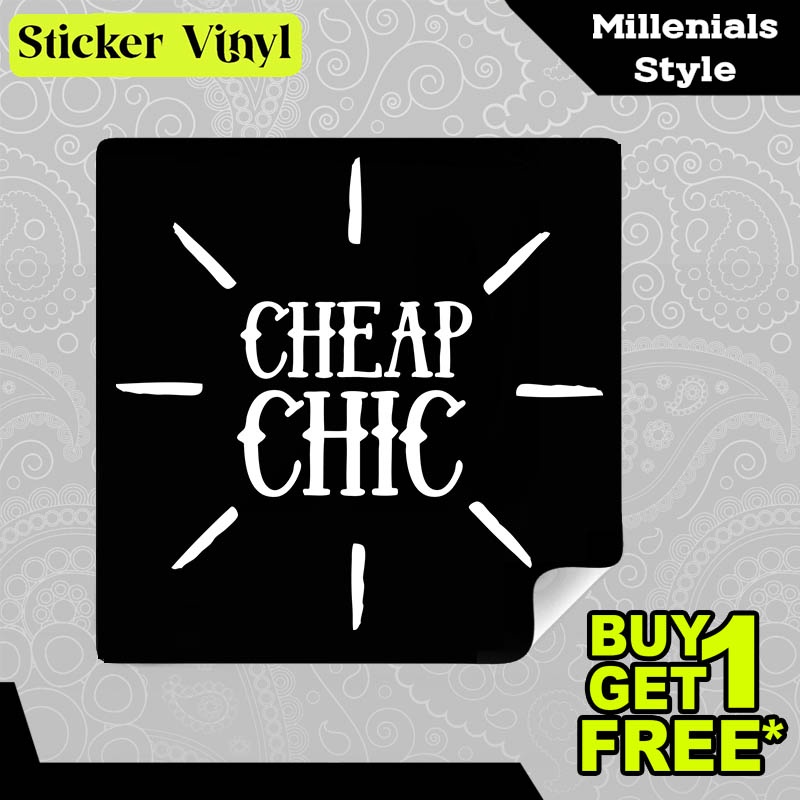 

Stiker Sticker Cheap Chic Gambar Unik Desain Keren dan Kekinian Aesthetic Bahan Vinyl Satuan Anti Air