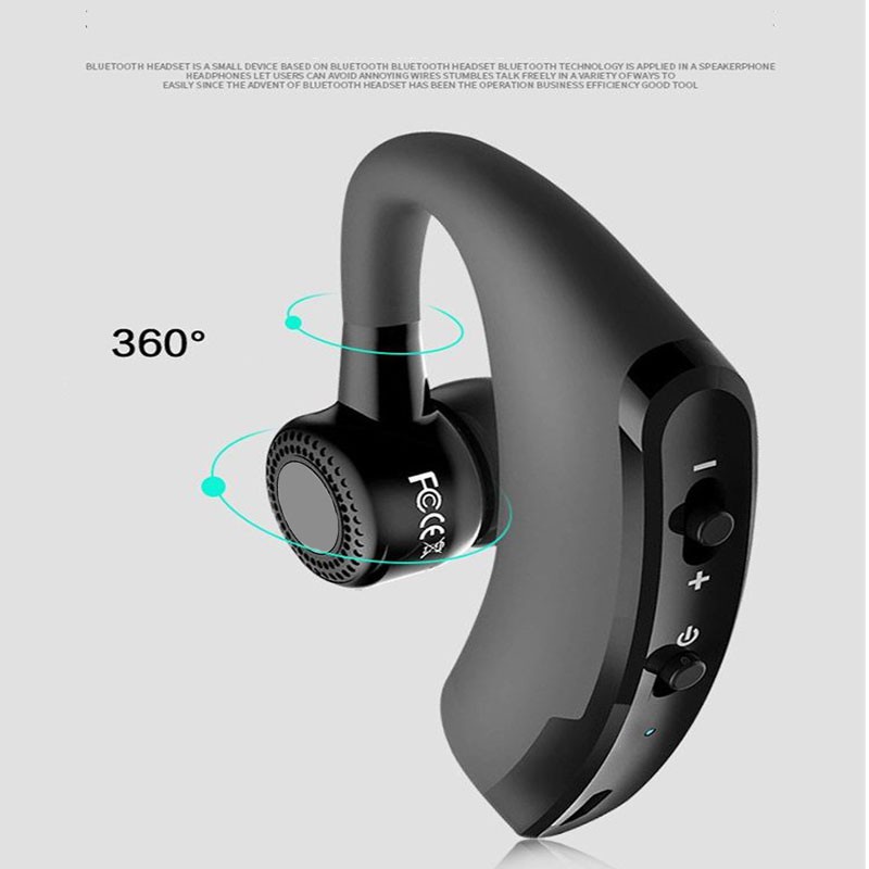 Headset Bluetooth Voyager V9 - Wireless Earphone Mic Control Hands Free V9