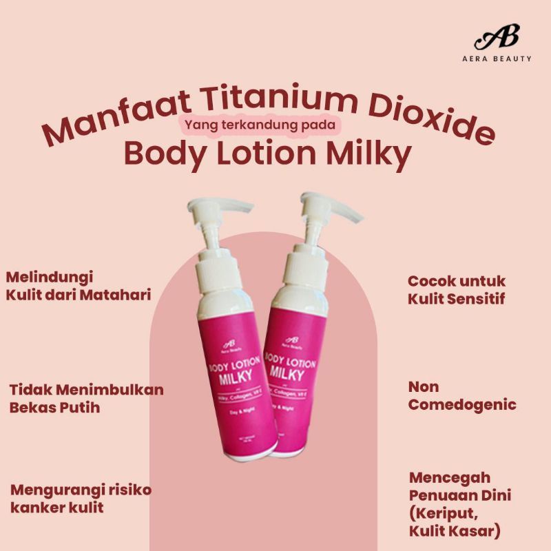 Body Lotion Millky  Dosting Aera Beauty ( Dalam pengawasan BPOM )