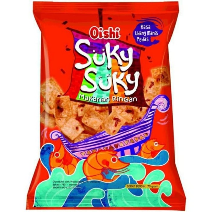 

Oishi suky suky sweet spicy shrimp plavor 60g