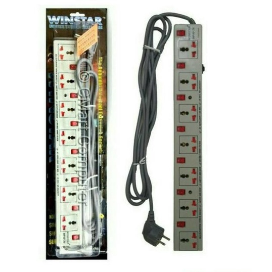 Colokan stop kontak Winstar 7port ST-WPSF7S ready shipping