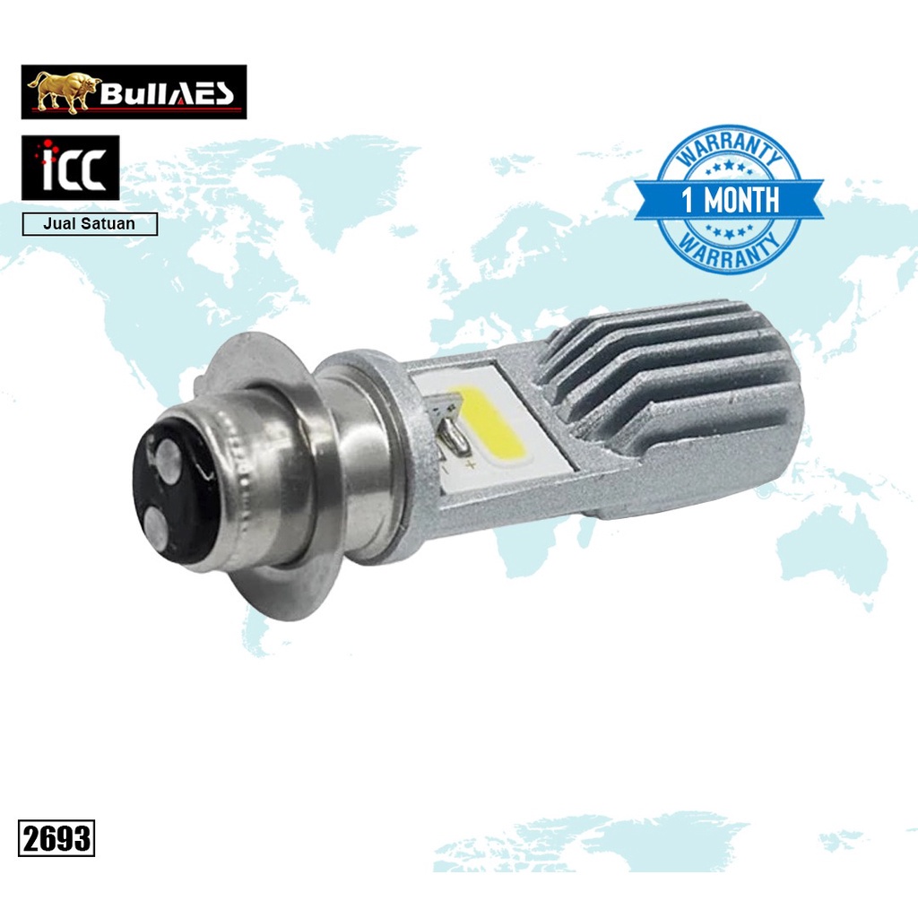 hk Lampu LED Halogen lampu led motor matic bebek lampu led h6 putih lampu led putih lampu led kaki 1 universal