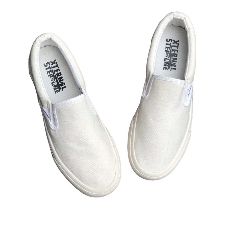 Slip On Wisper XternalStepSure Offwhite CL Red Blue