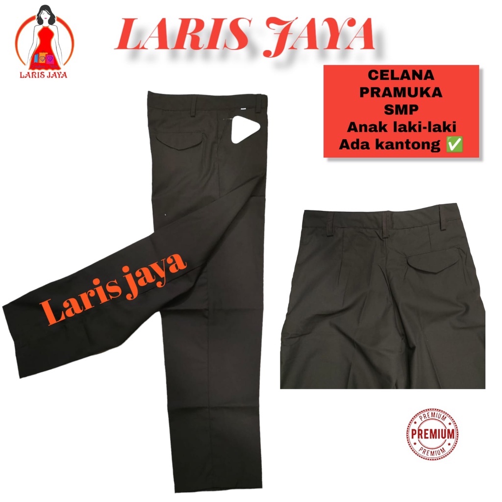 Celana Pramuka SMP Panjang Laki Laki Seragam Sekolah SMP