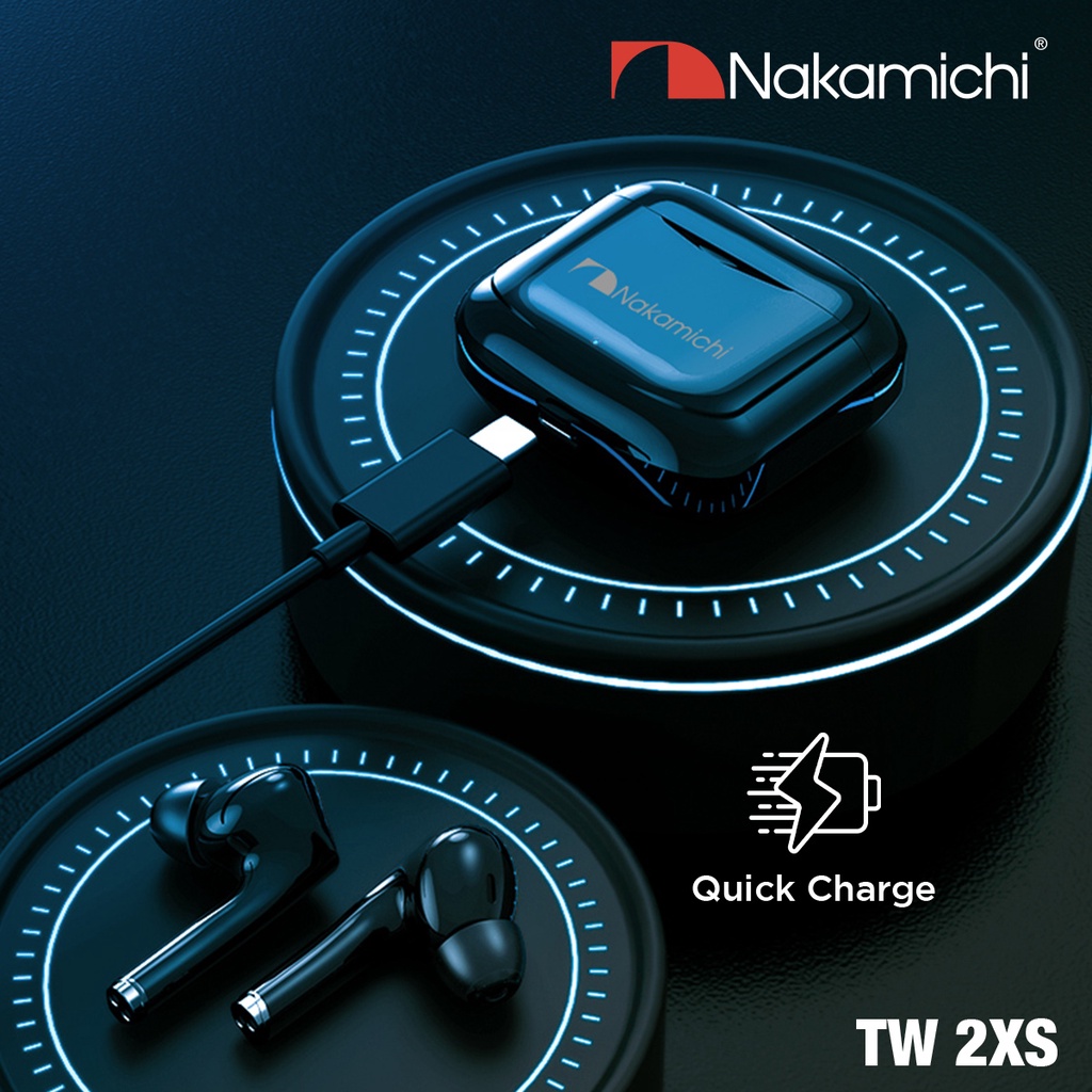 Nakamichi TW2XS True Wireless Earbuds Bluetooth Earphone TWS Gaming HD