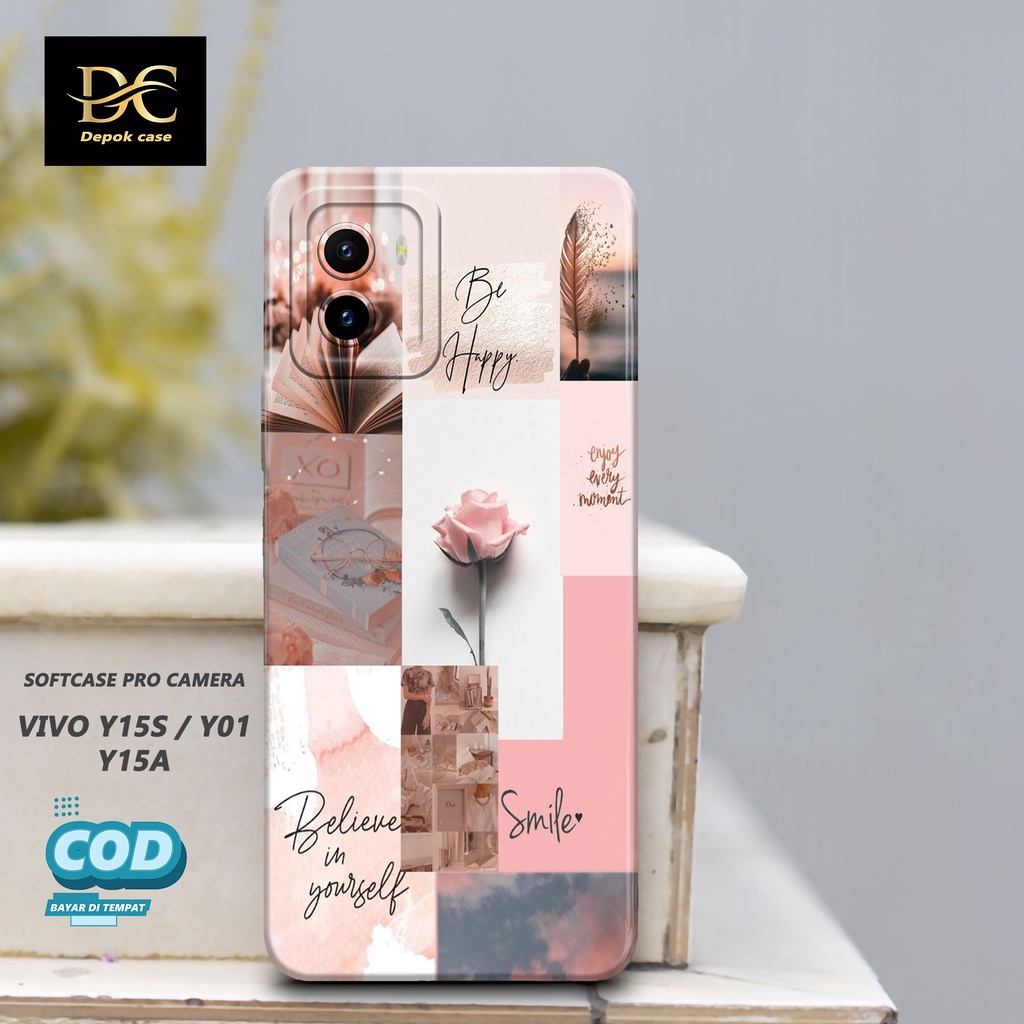 Case Vivo Y15s / Y01 / Y15A Terbaru - Fashion Case AESTHETIC - Casing Hp Vivo Y15s / Y01 / Y15A Terb