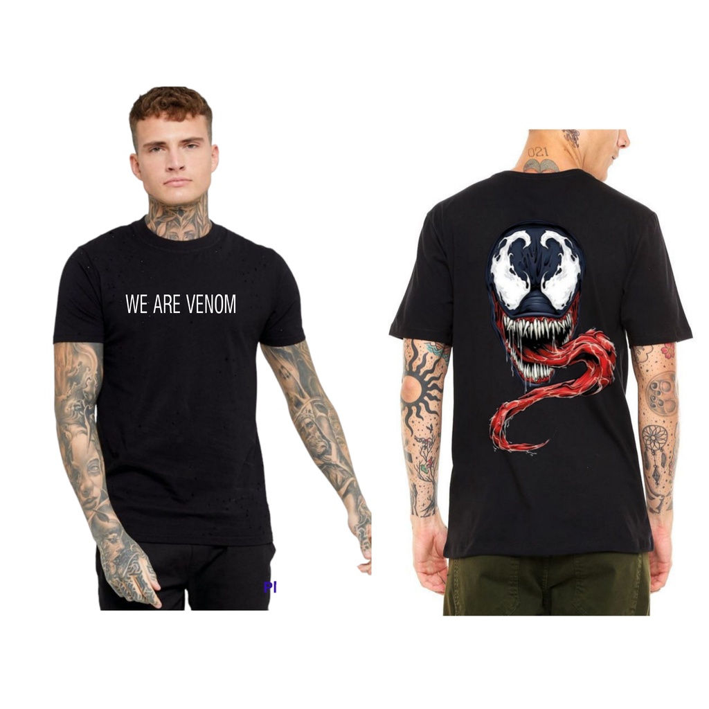KAOS BAJU T-SHIRT PRIA DEWASA VENOM WE ARE VENOM
