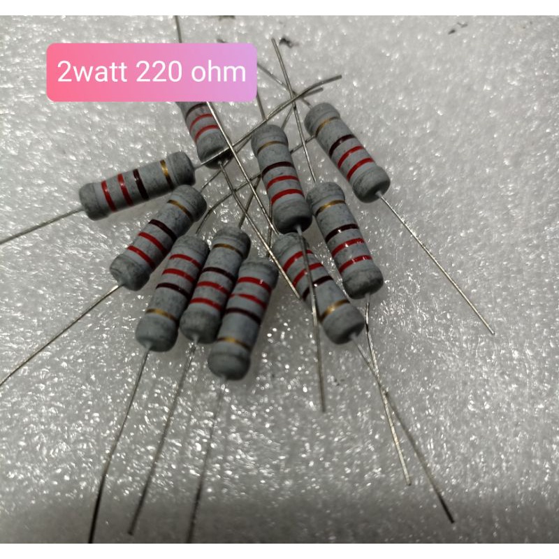 10pcs Resistor 220ohm 2watt 220 ohm 2w
