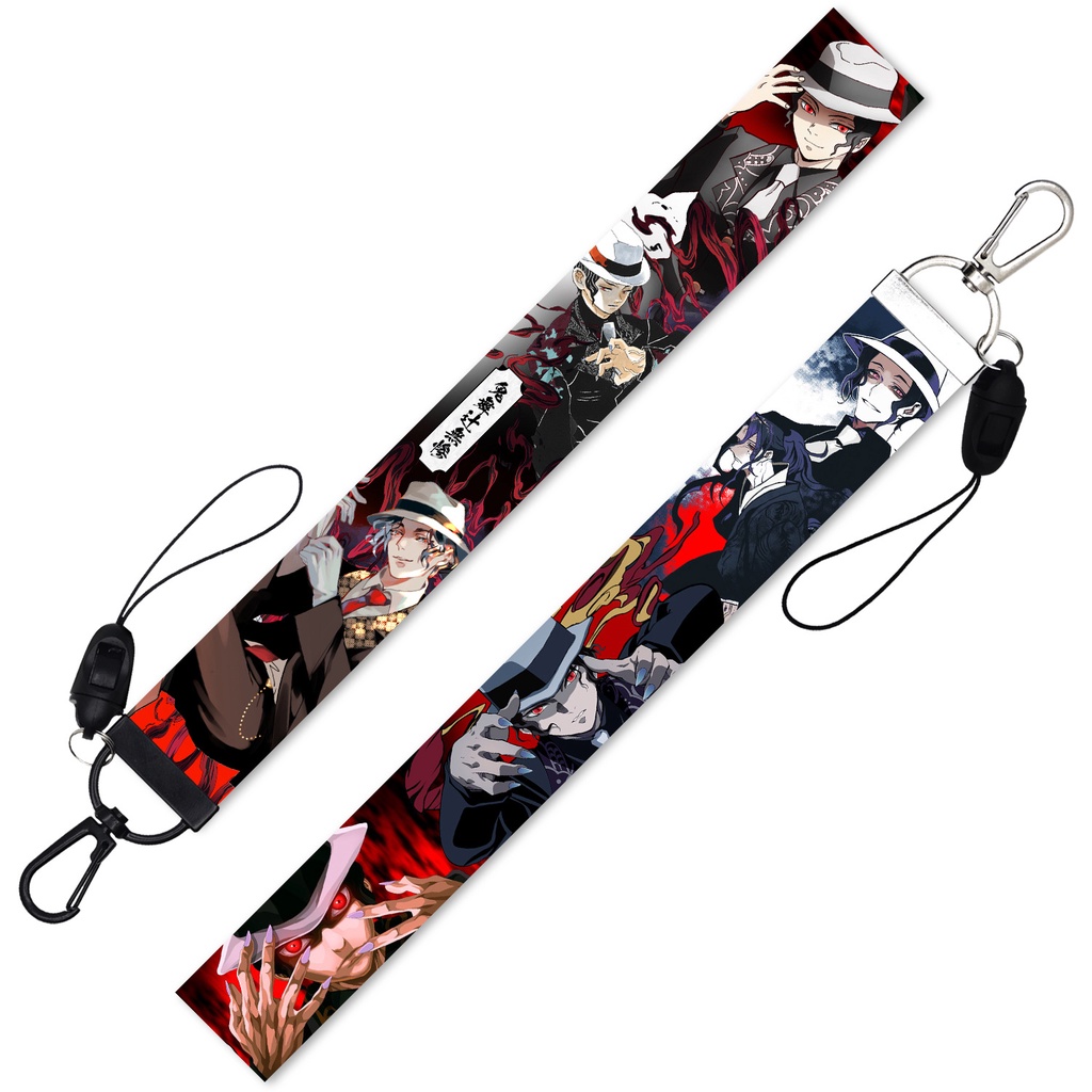 Tali lanyard Panjang Dapat Dilepas Desain Ghost killing blade Untuk Ponsel