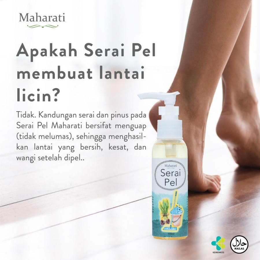 Maharati Serai Pel 100ml Larutan Pembersih Lantai Anti Serangga Nyamuk Kecoa