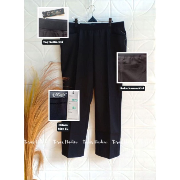 Celana Cellia Big Size | Celana Kerja Wanita Jumbo | Celana Cellia Jumbo | Celana Cellia Big Size | 