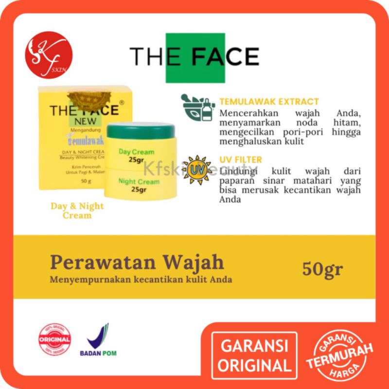 The FACE TEMULAWAK BPOM / Cream Temulawak The FACE Original 100%