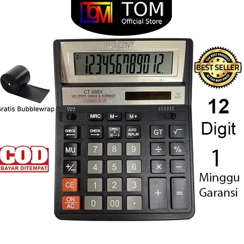 

[PRODUK 6WTG0] Kalkulator CT-888X 12 Digit - Calculator Check Dual 2 Power MHW