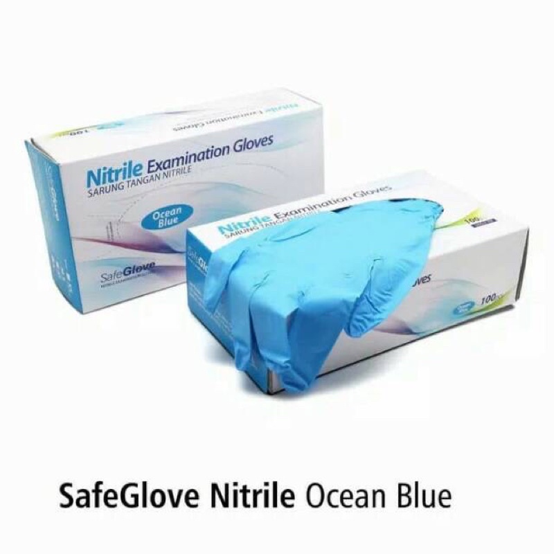 Sarung Tangan Nitrile Safe Glove OneMed isi 10 pcs