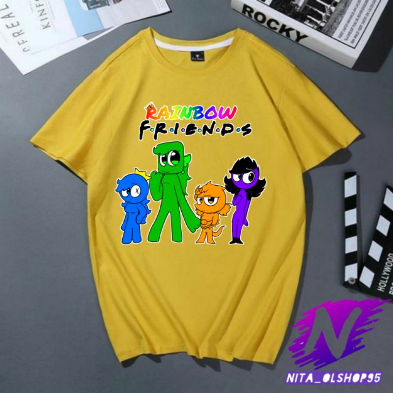 baju rainbow friends kaos anak rainbow friend girl karakter