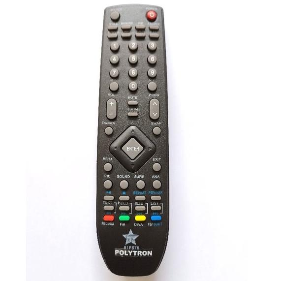 [KODE QVCEI] REMOT/REMOTE TV POLYTRON LCD/LED 81F579 / 81F579M01 ORIGINAL QUALITY PLD32D100