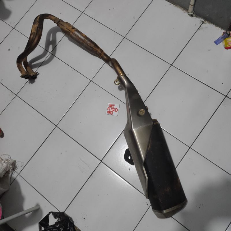 Kenalpot setandar Kawasaki ninja 250 fi Ninja Z250 fi old lama asal original komplit leher kenalpot 