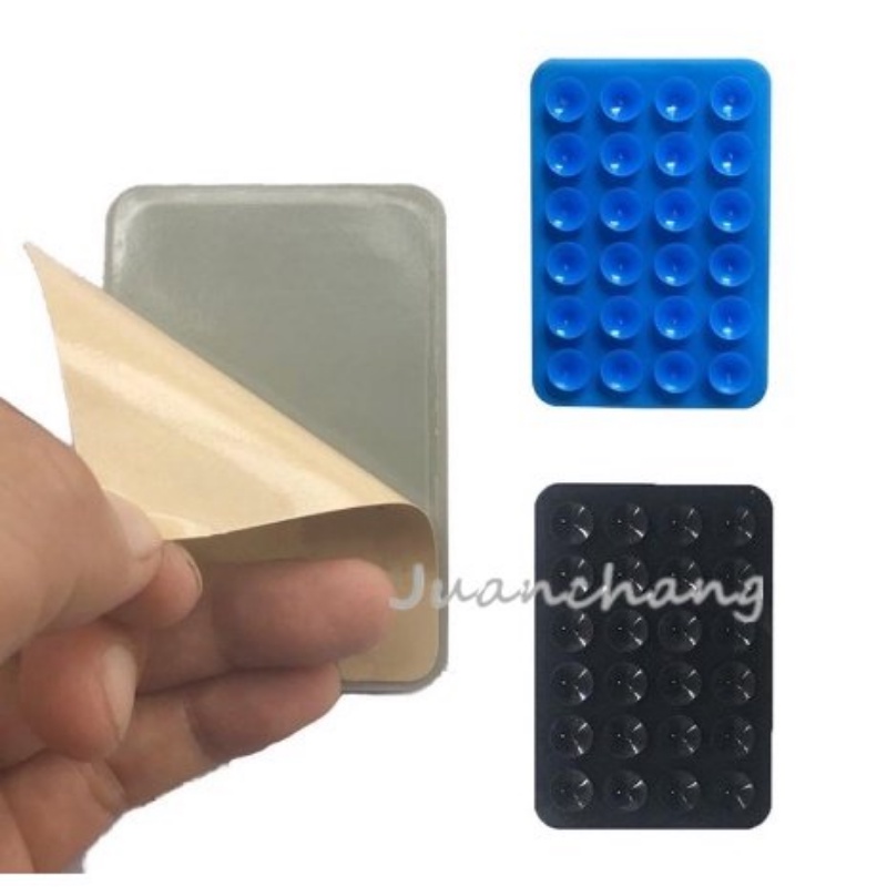 5 Pcs Suction Pad Silikon Dua Sisi Dengan Perekat Kuat 3M Untuk Holder Handphone